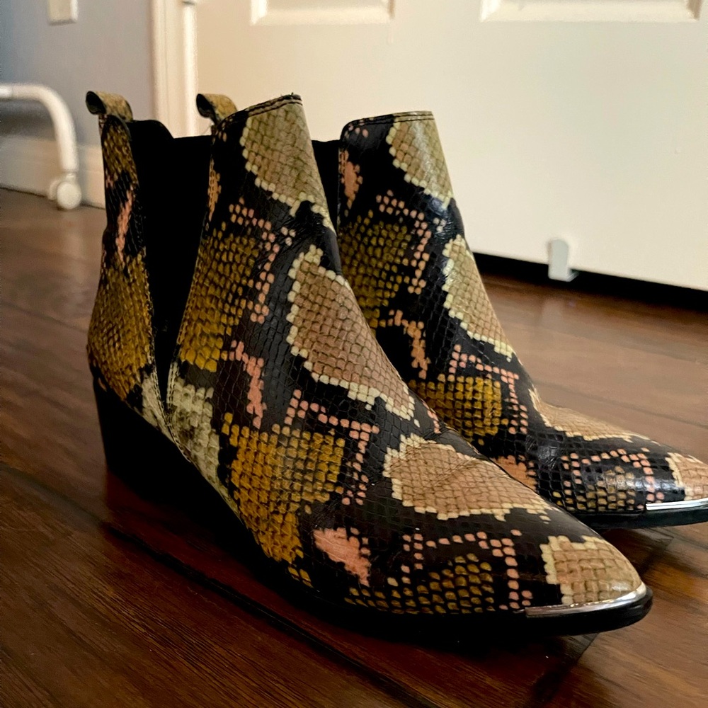 Marc Fisher Snakeskin Boots